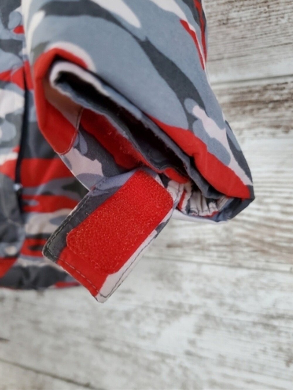 Columbia Outgrown Toddler Unisex Red Blue Camo Ski Snow Winter Jacket - Picture 6 of 12